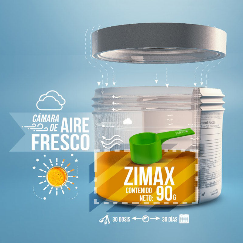 ZIMAX® Antioxidante envase - 2 Pack - 60 días + Batidora Premium Gratis + Envío Gratis dentro de Usa  - AV
